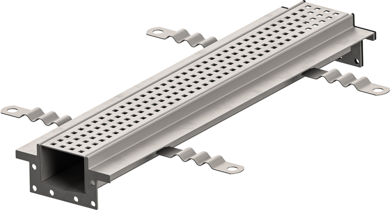 ACO Modular 64 folyókatest ráccsal, Quadrato