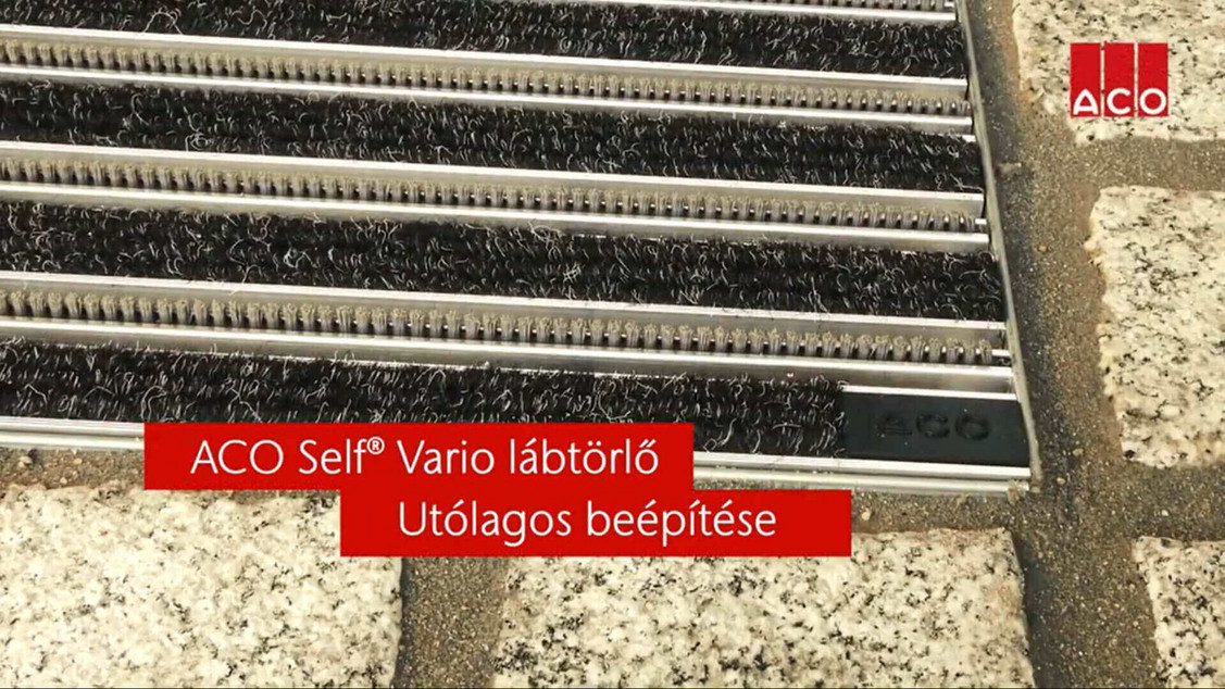 ACO Self Vario lábtörlő beépítése