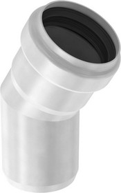 ACO Pipe rozsdamentes acél tokos cső 30°-os könyökidom gumitömítéssel