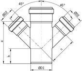 45T- Double Branch Reduct