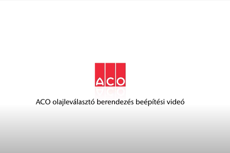 ACO olajleválasztó berendezés beépítési videó