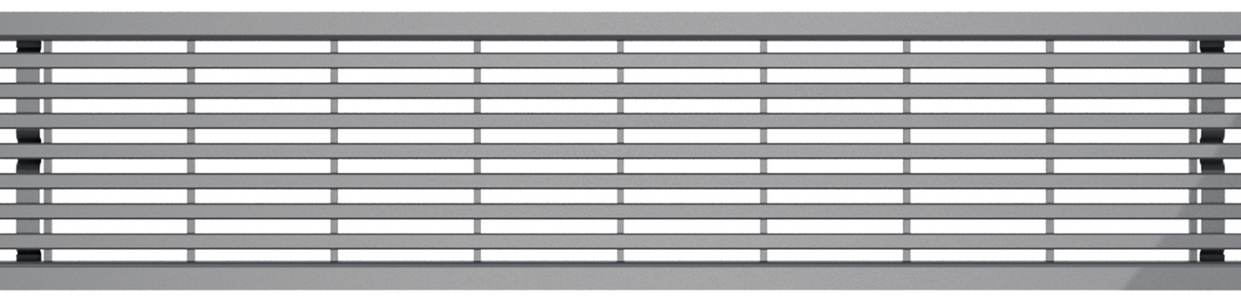 Rozsdamentes acél hosszbordás rács