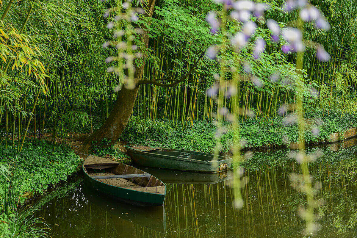 Claude Monet japánkertje Givernyben, Franciaországban