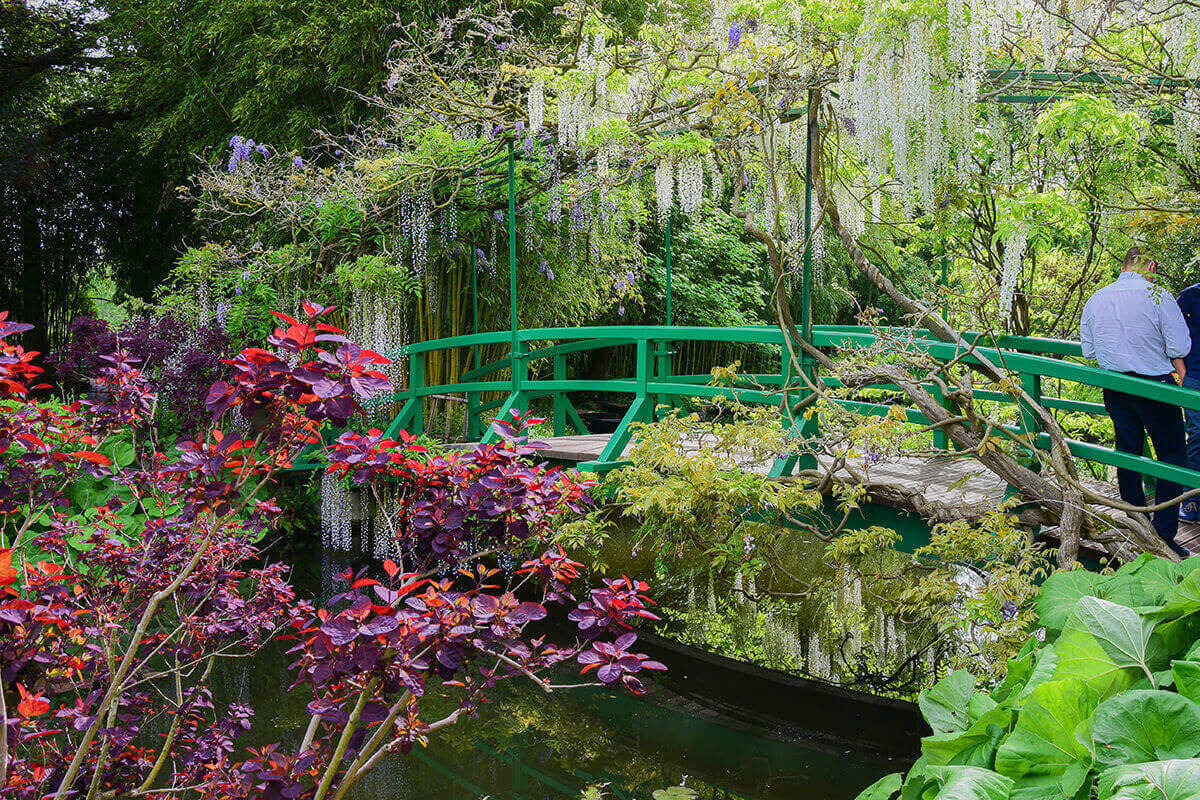 Claude Monet japánkertje Givernyben, Franciaországban