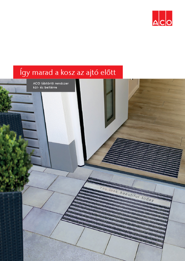 ACO Vario 2.0 kül- és beltéri lábtörlő rendszerek