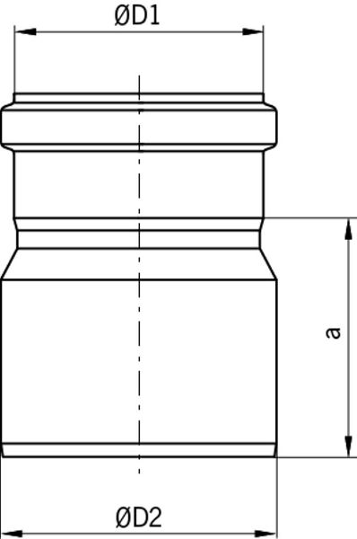 419780 AP Concentric Increaser Coupling DN110 125